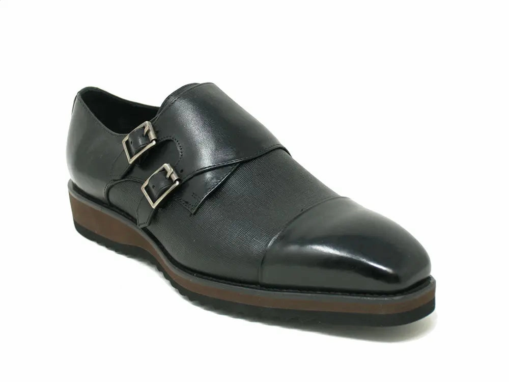 Double Monk Strap Burnished Loafer Best Oxford Brogues