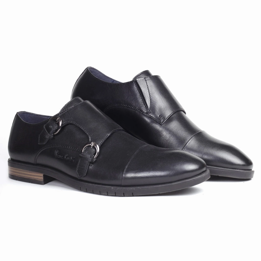 Double Strap Black Monk Mojito Leather Brogues