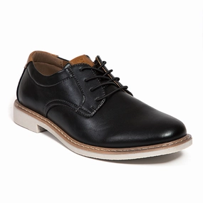 Kids' Marco Jr. in Black øriginalgrand Energyweave Perforated Plain Toe Oxfords