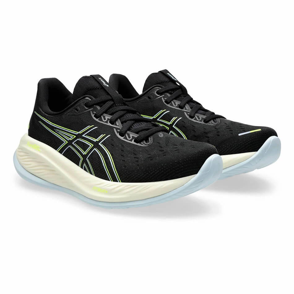 ASICS GEL-CUMULUS 26 Women's Running Shoes in Black/Safety Yellow  AW24 Best Affordable Asics Running Shoes