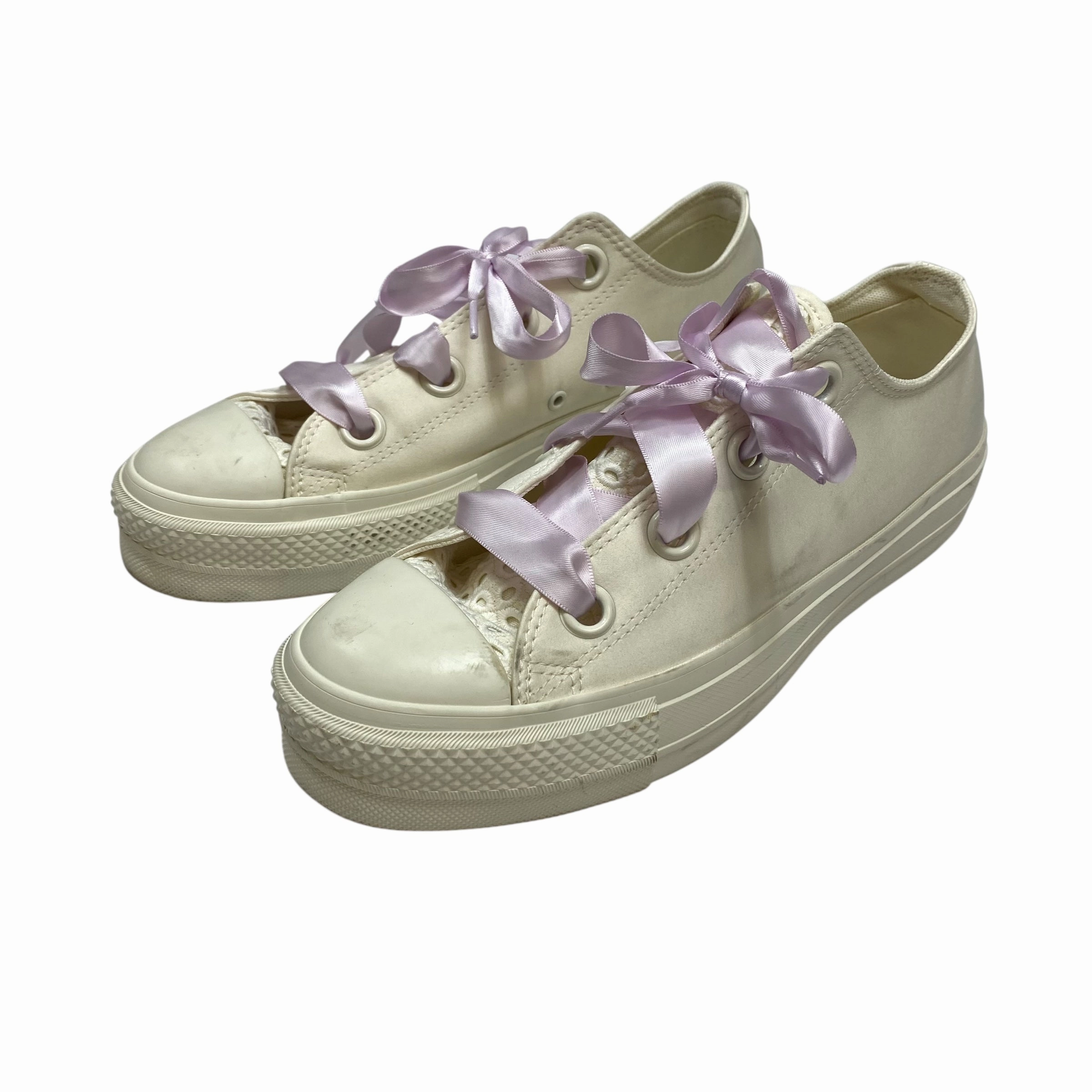 Shoes Sneakers Platform By Converse In Cream, Size:10 Carter's Angelyn Mary Jane Shoes