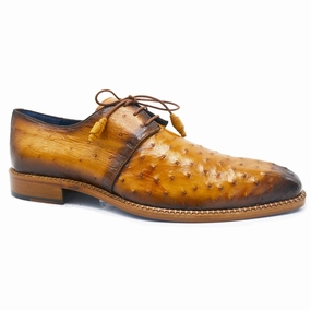 Tyrolean Derby Shoes TILLSON OSTRICH DERBY BY MEZLAN