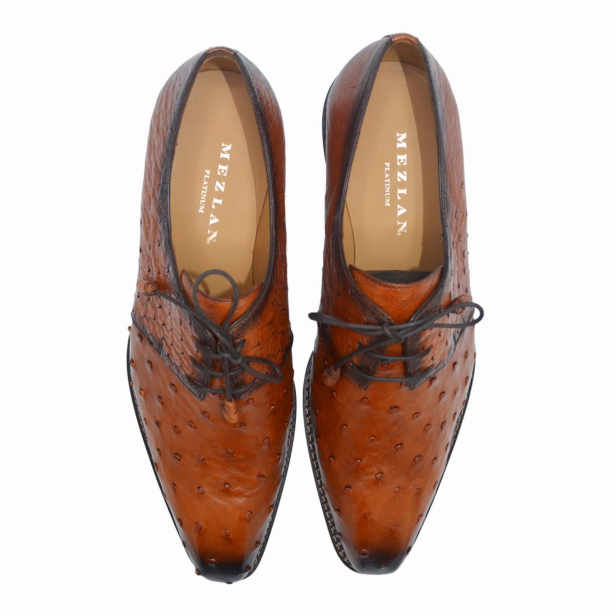 Derby Shoes Thick Sole TILLSON OSTRICH DERBY BY MEZLAN