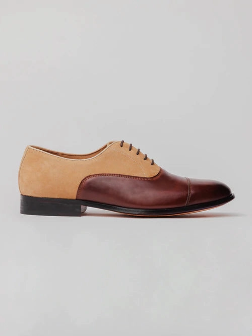Trinity Combination Oxford - Brown Summer Oxford Shoes