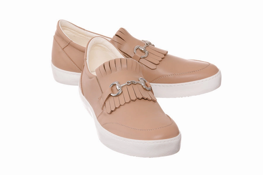 Mc Capri Nude Calf Hair Loafers