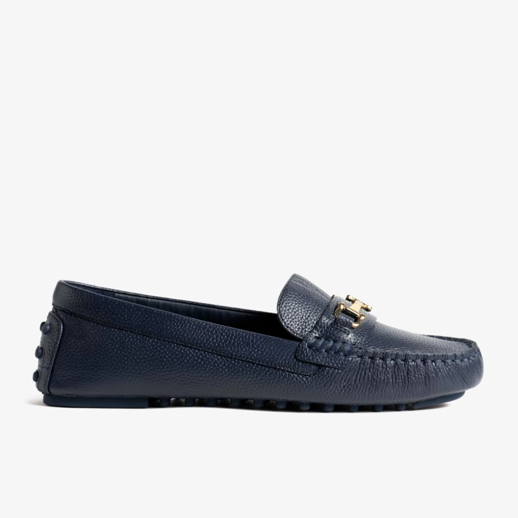 Driving Loafer | Navy & Gold Golf Le Fleur Loafers