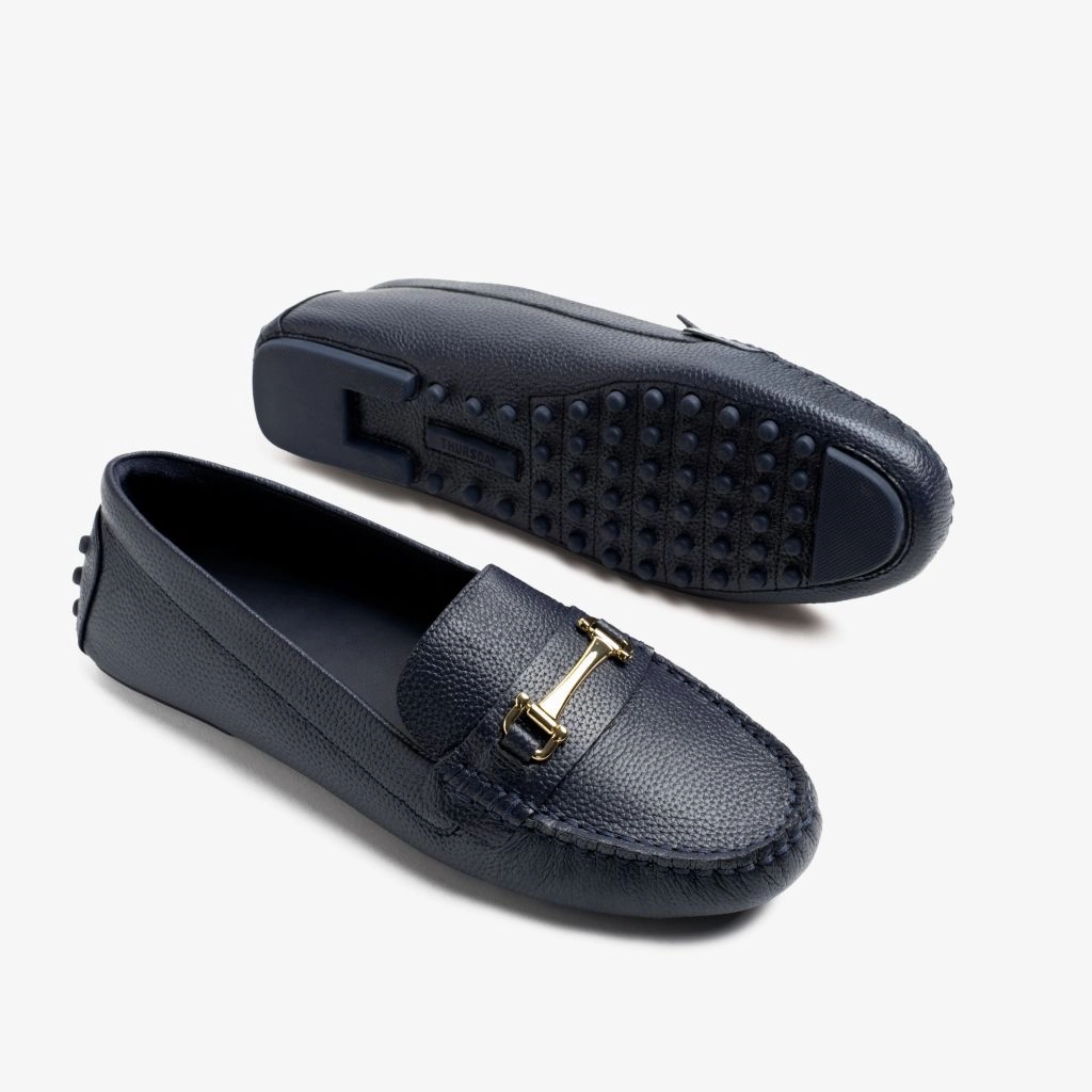 Starling Loafers Driving Loafer | Navy & Gold