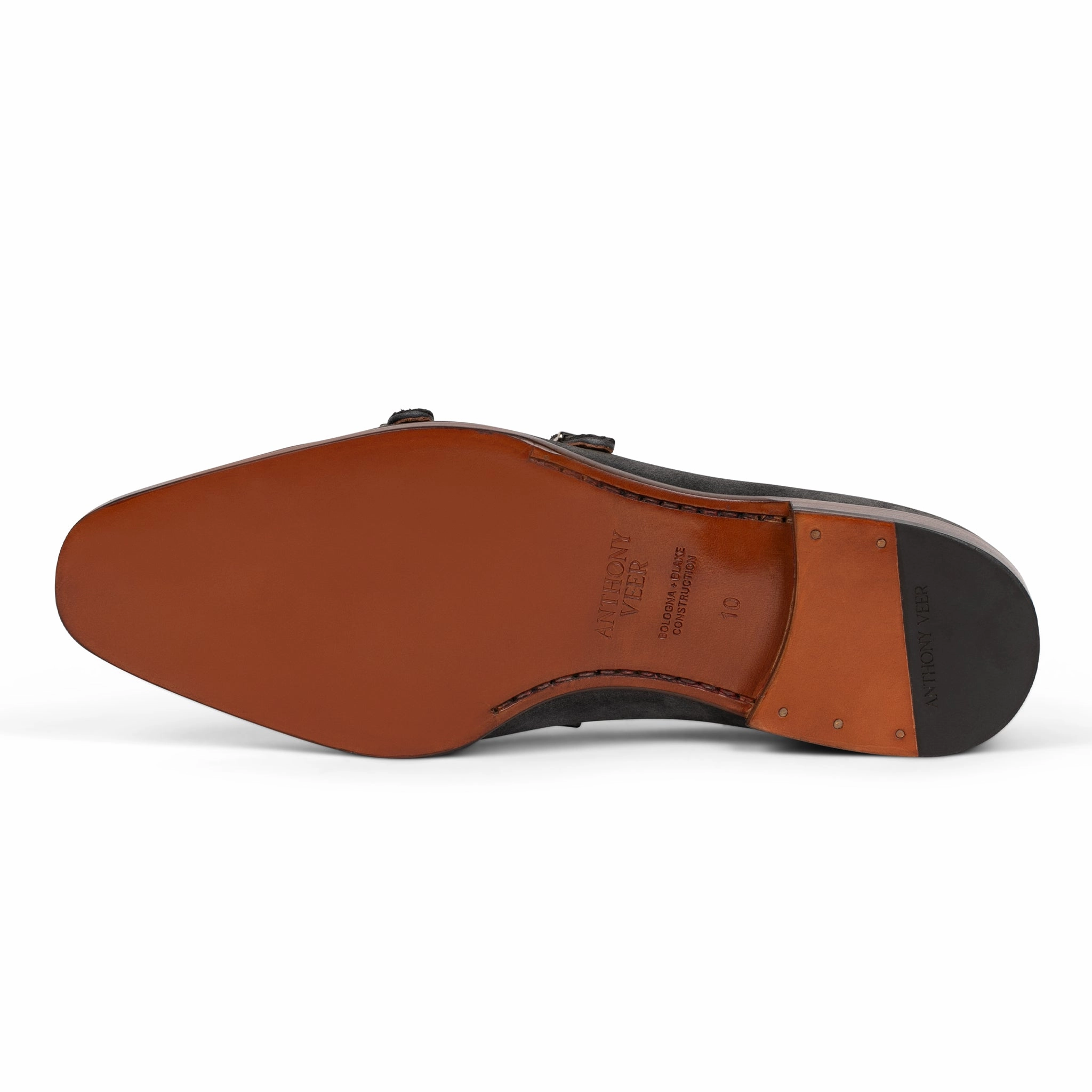 Dunhill Single Monk // Tobacco Velvet Brown Suede Army Brogue Shoes