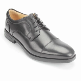 Blue Oxfords Men Balmoral Toe Cap Oxford Shoe