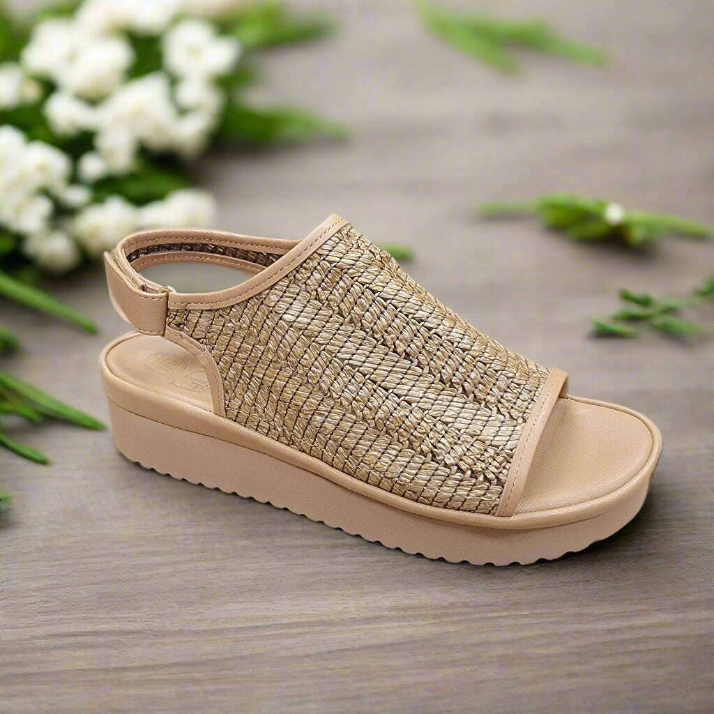 Toddler Mary Jane Shoes Australia L'AMOUR DES PIEDS - Ashwin - Natural Rafia