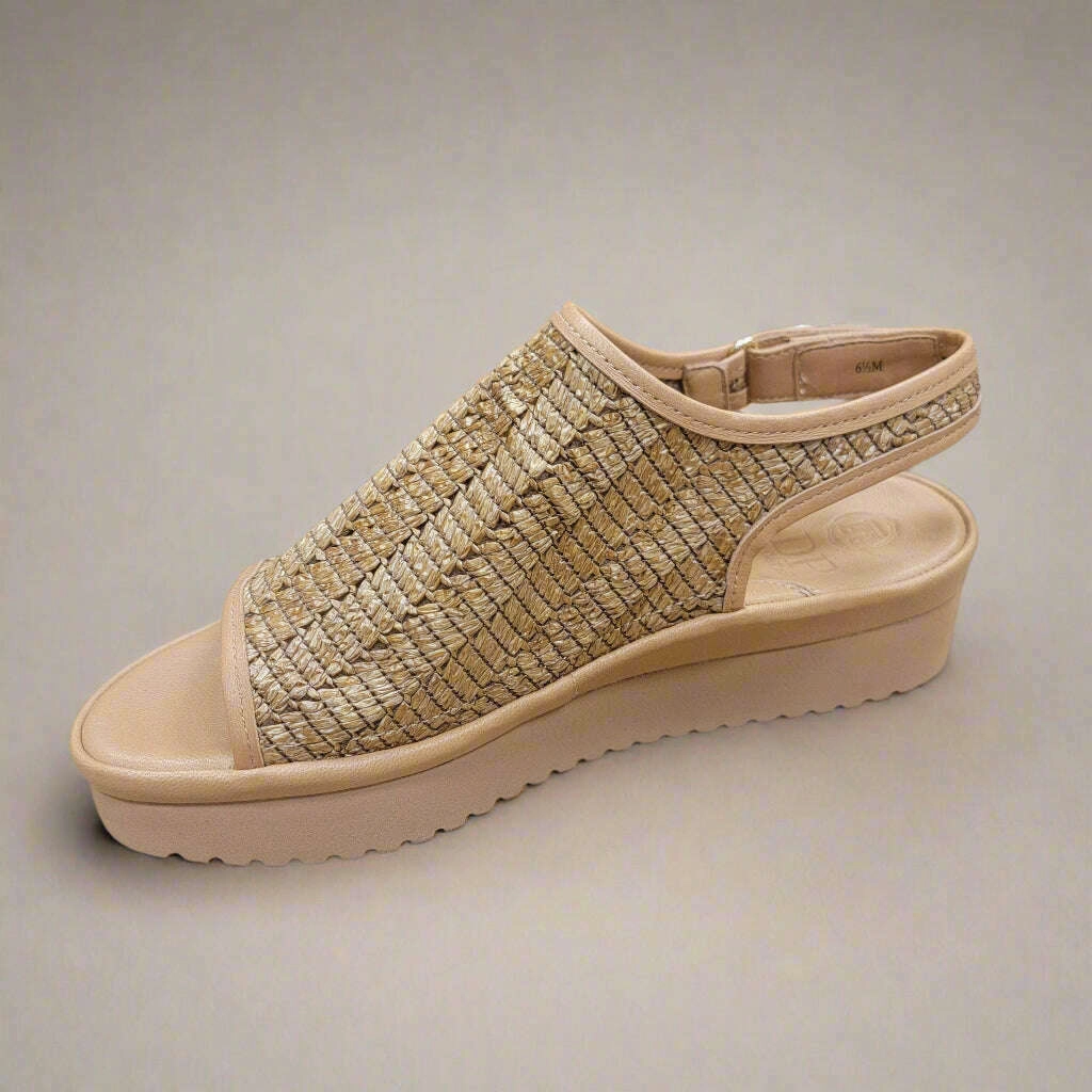 Comfortable Mary Jane Shoes Uk L'AMOUR DES PIEDS - Ashwin - Natural Rafia