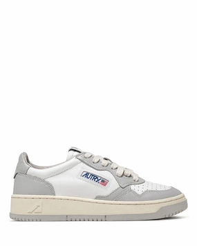 Tennis Shoes That Are In Style Medalist Low Wom White/Grey Leather