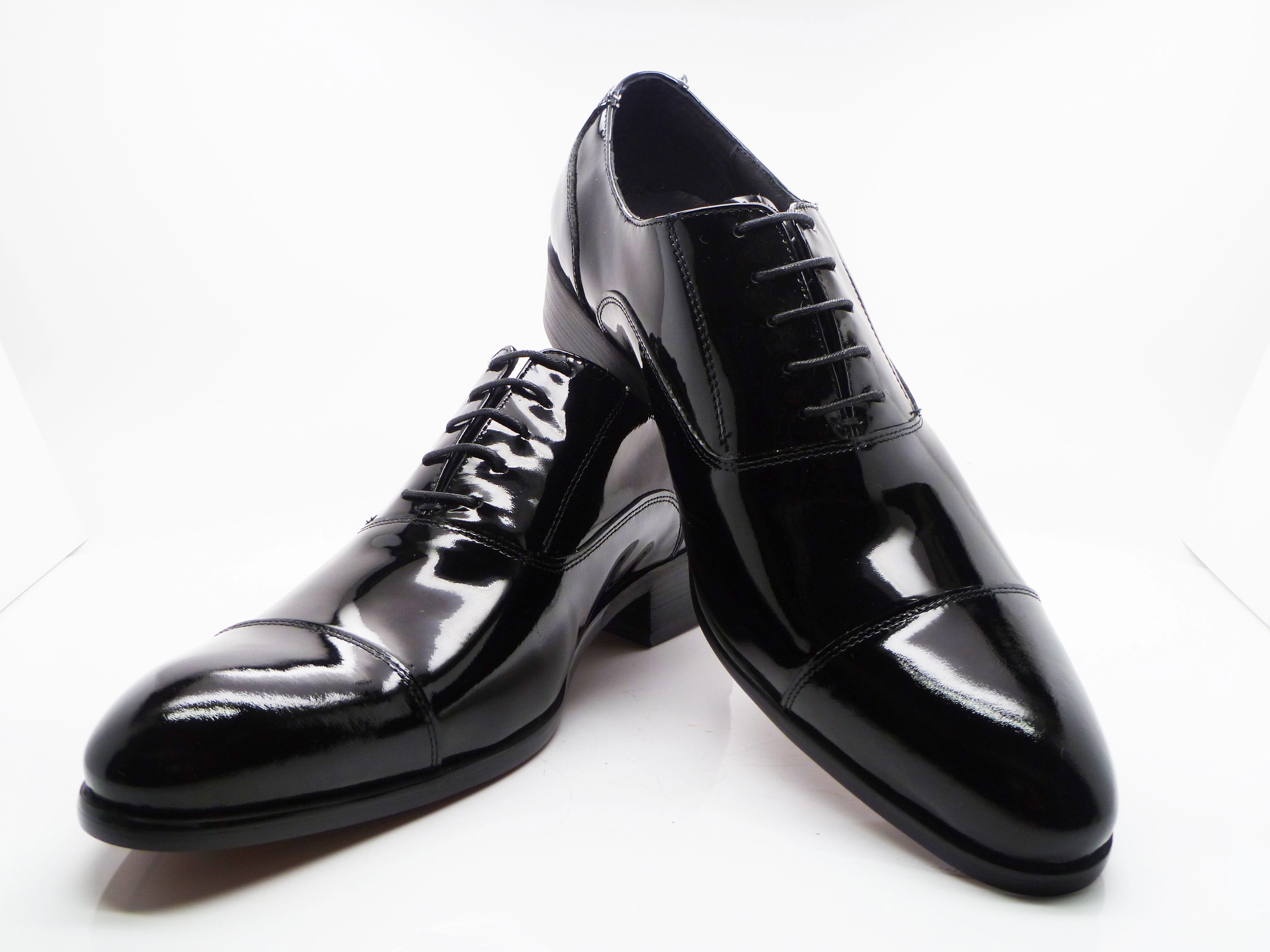 Patent Leather Lace-Up Oxford Black Zerogrand Suede Wingtip Oxfords