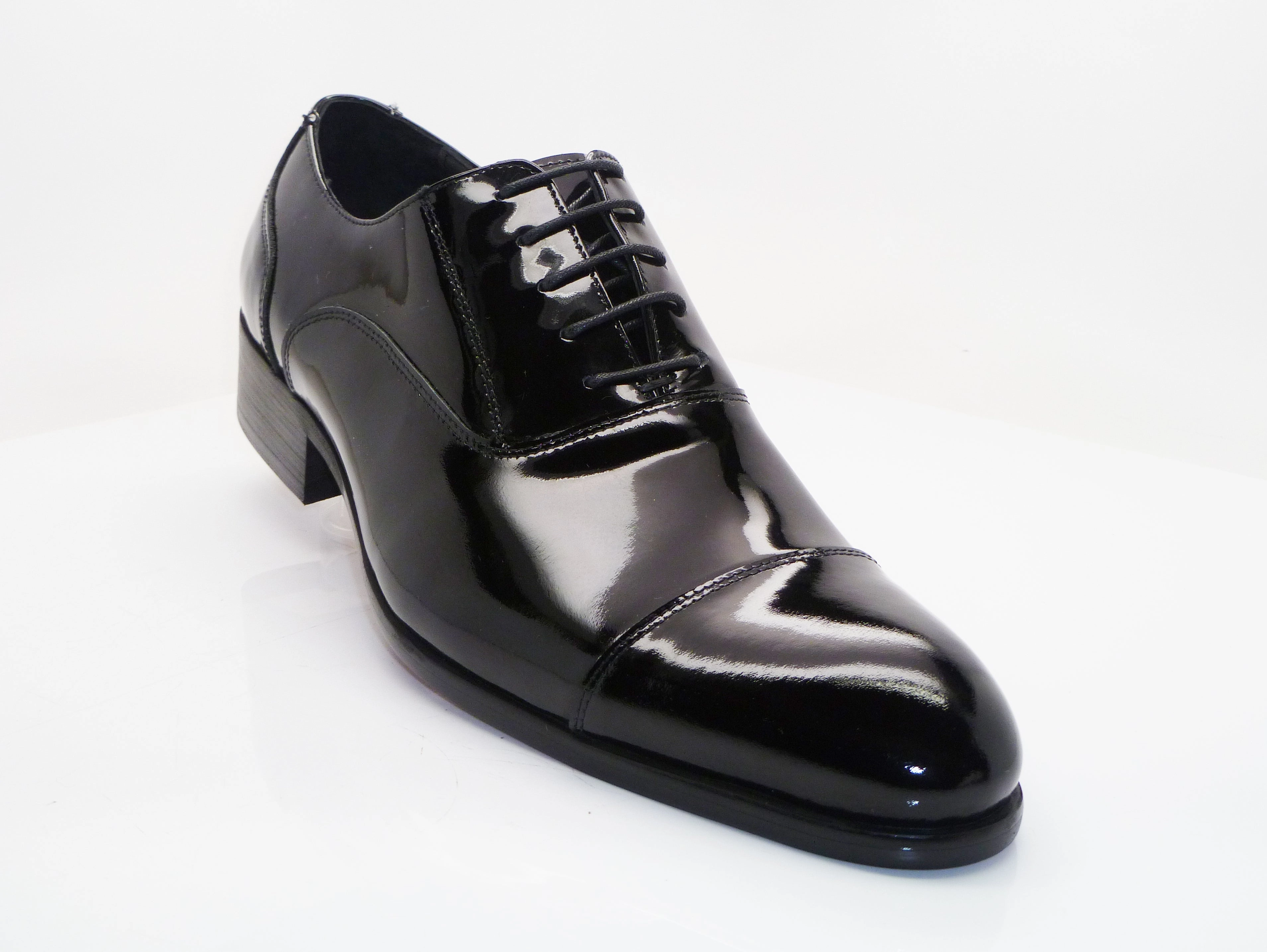 Oxfords English Speaking Classes Patent Leather Lace-Up Oxford Black