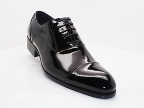 Patent Leather Lace-Up Oxford Black Kiltane Oxford