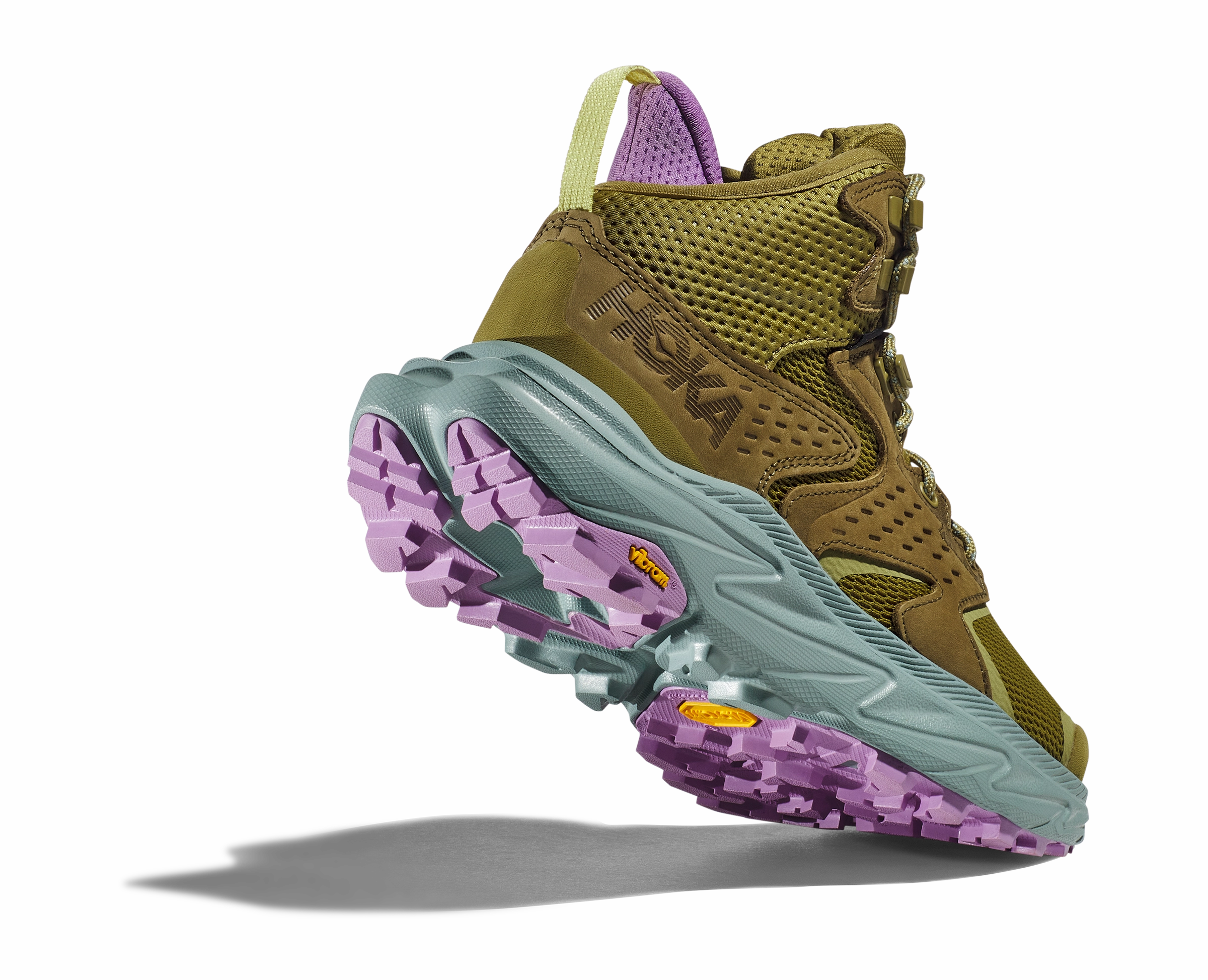 Hoka Anacapa 2 Women's Mid Gore-Tex Hiking Boots Green Moss Wearing Hiking Shoes Everyday