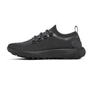 Women's Trail Runner - Natural Black (Black Sole) Trail Running Shoes Uk