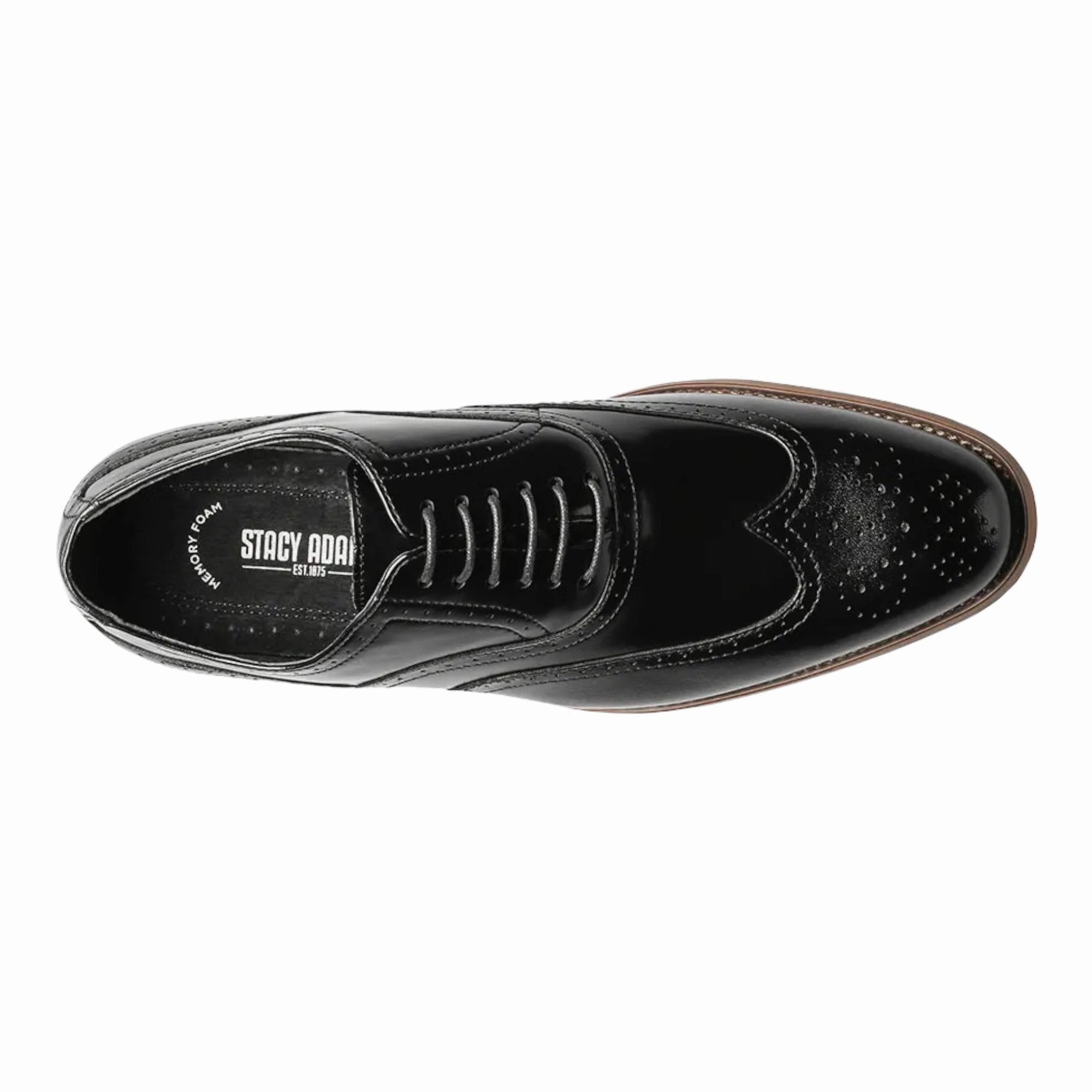 STACY ADAMS: Dunbar Wingtip Oxford 25064 Oxfords And Shorts