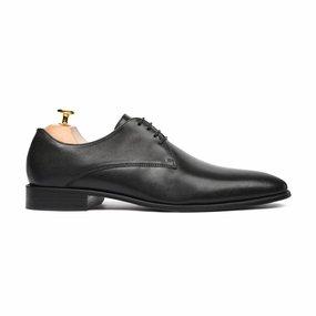 Chunky Lace Up Derby Shoes Bloomsbury - Men's Black Calf Leather Derby Shoe