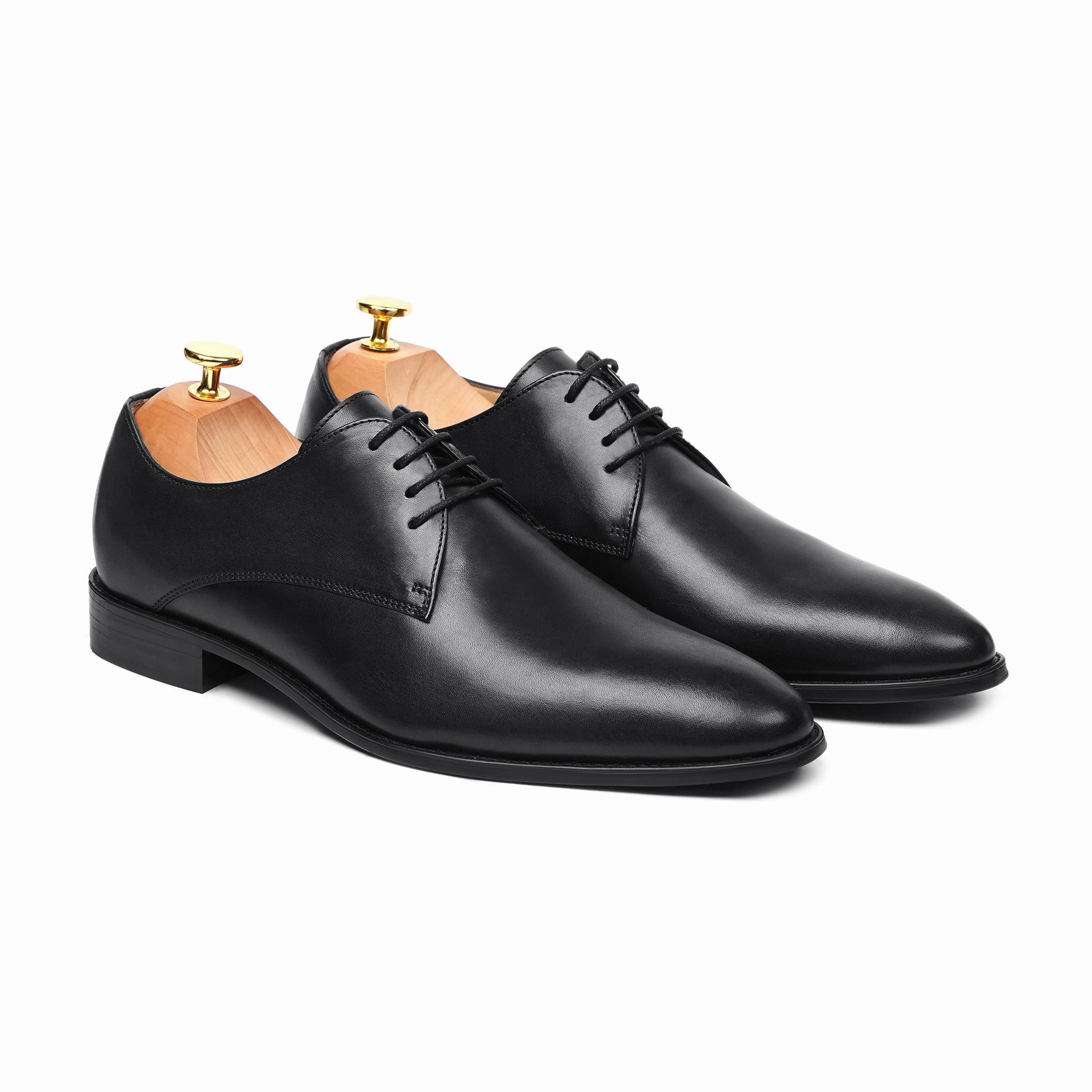 York Imperial Welted Derby Shoes Bloomsbury - Men's Black Calf Leather Derby Shoe