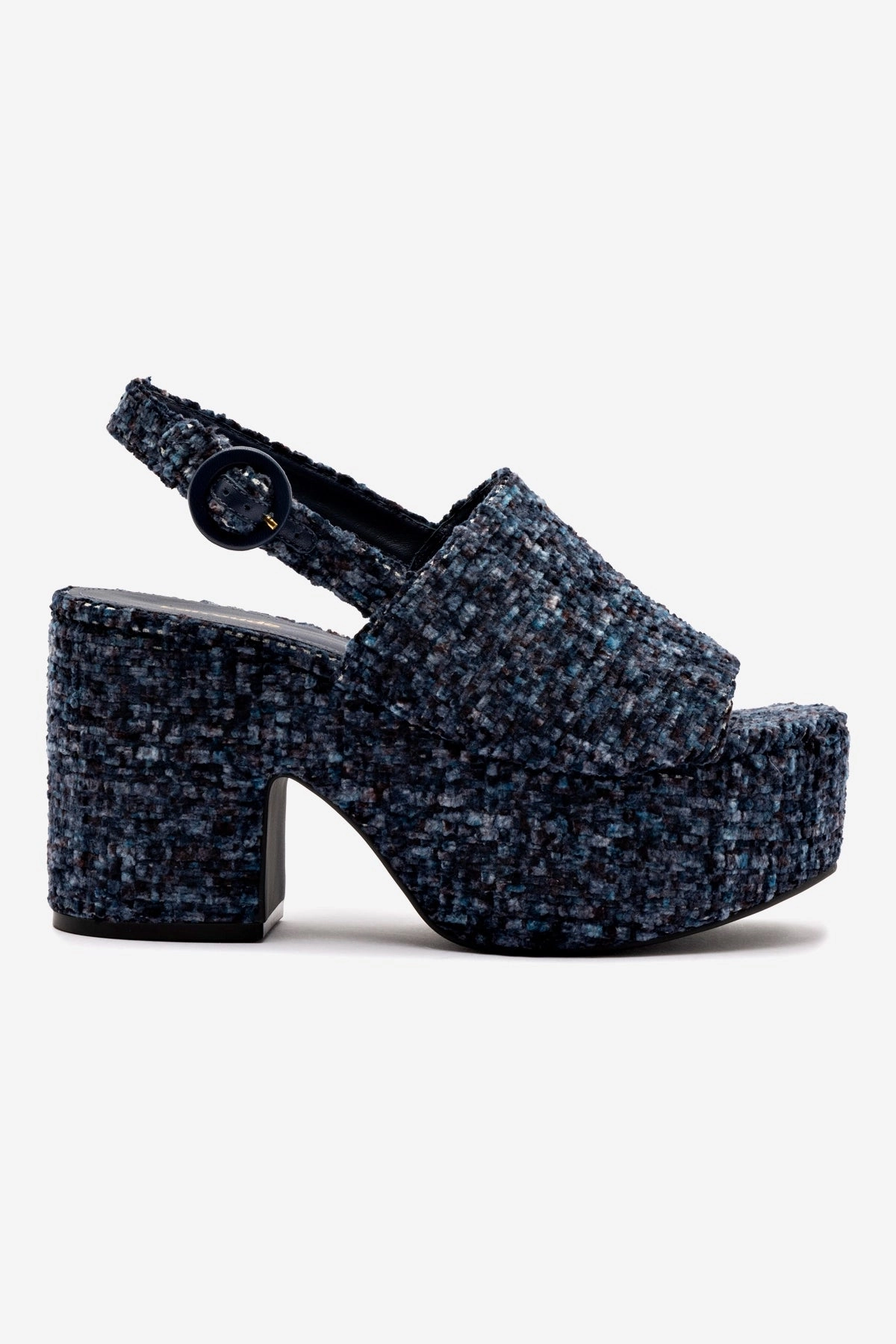 Clark's Mary Jane Shoes Miso Platform Sandal In Midnight Velvet