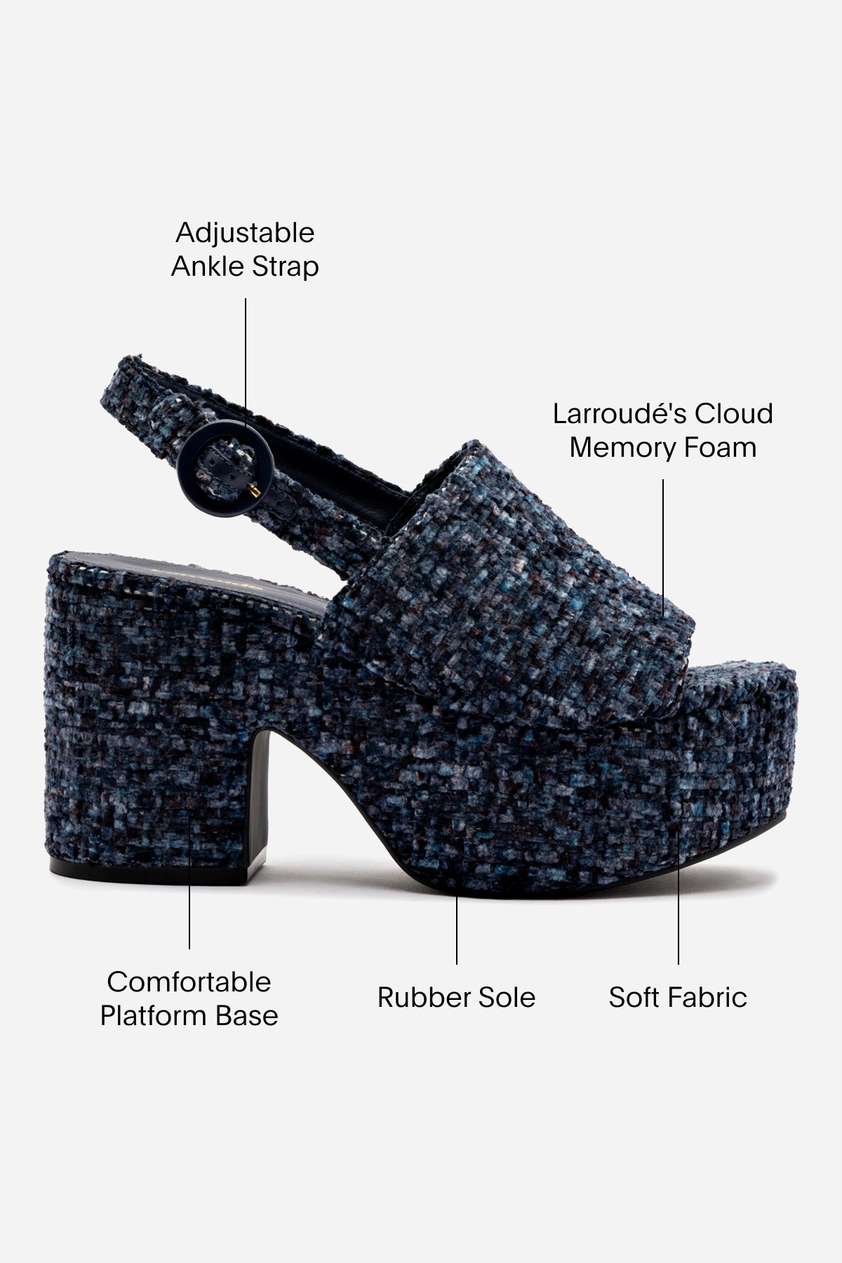 Shoes.com Nine West Mary Jane Miso Platform Sandal In Midnight Velvet