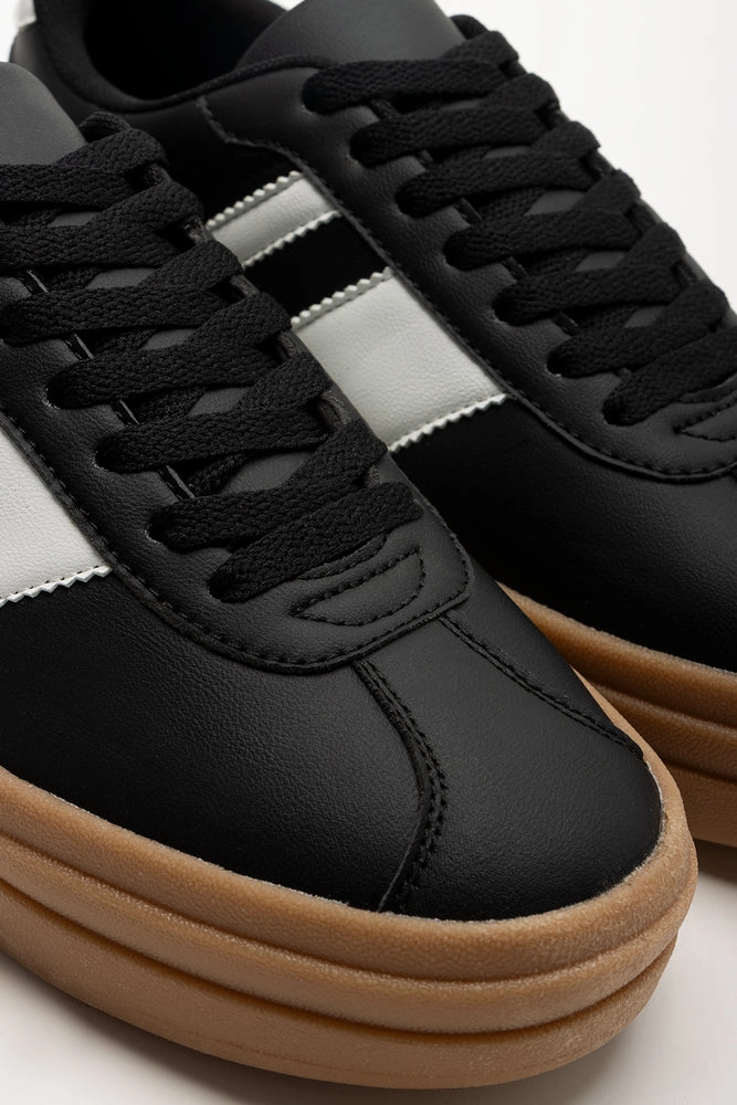 Platform Sneaker Black Clarks Mary Jane Shoes Flats