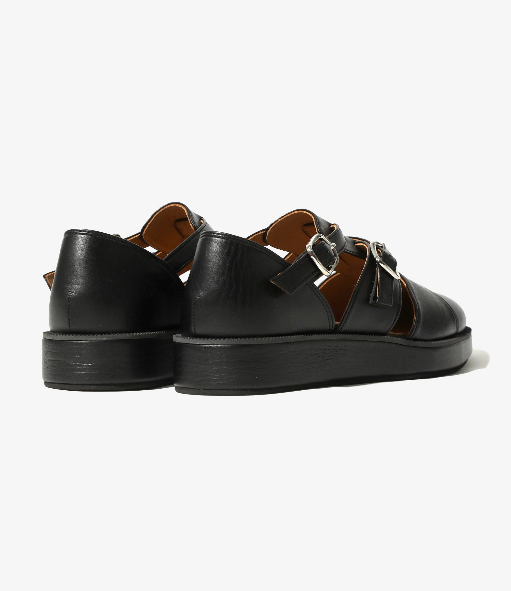 Platform Fisherman Shoes - Black Lower East Side Mary Jane Shoes