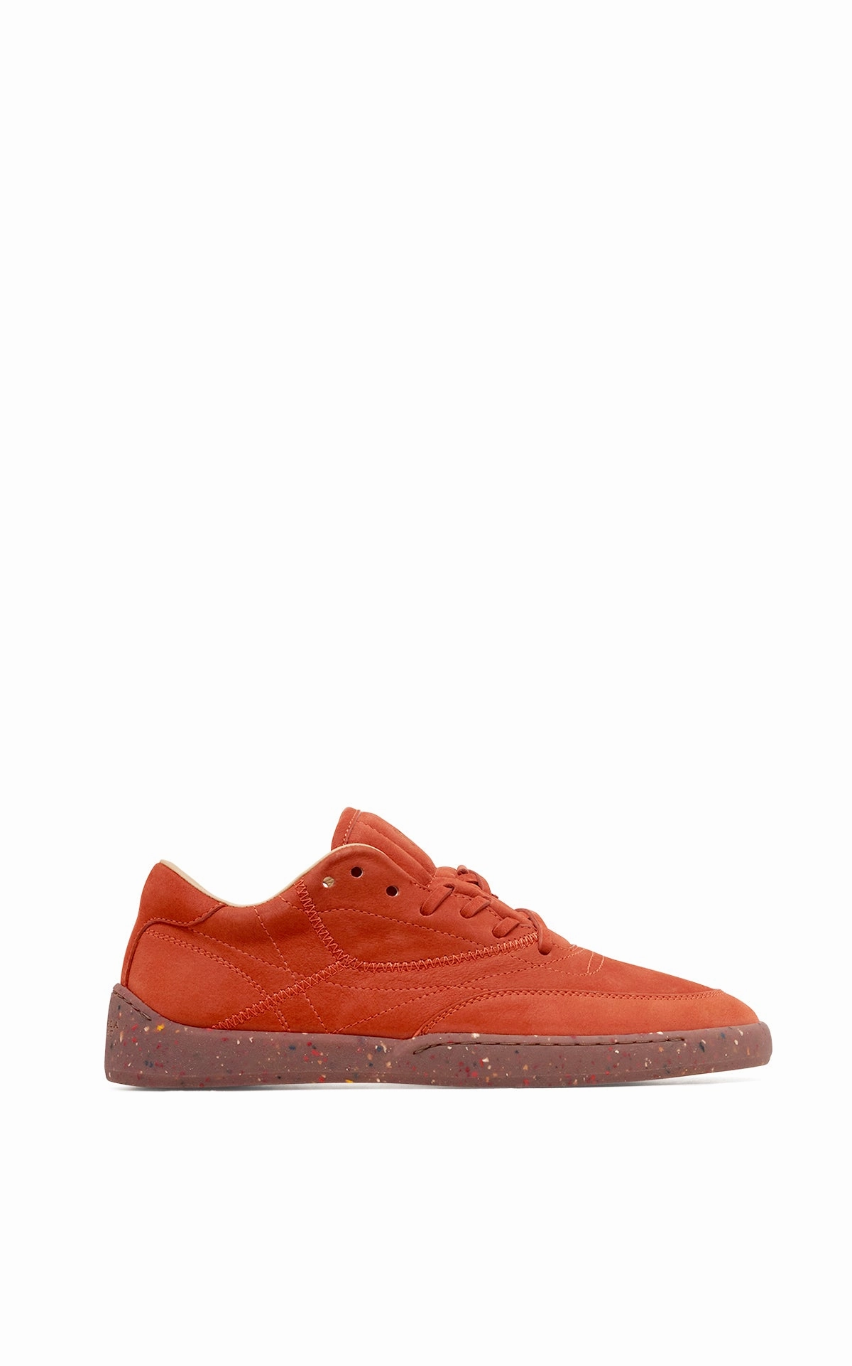 Ohio Slip-on Sneaker in Antelope Orange Nubuck Slip On Iron Maiden