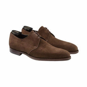 Highbury 2 Dark Brown Calf Suede Casual Leather Derby Shoes