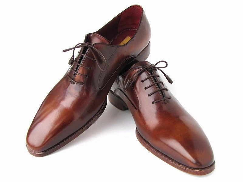Wing Moc Oxford Paul Parkman Plain Toe Brown Calfskin Oxfords (ID#019-BRW)