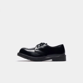 Best English Brogues 1461 Analine Leather Steel Toe Derby in Black