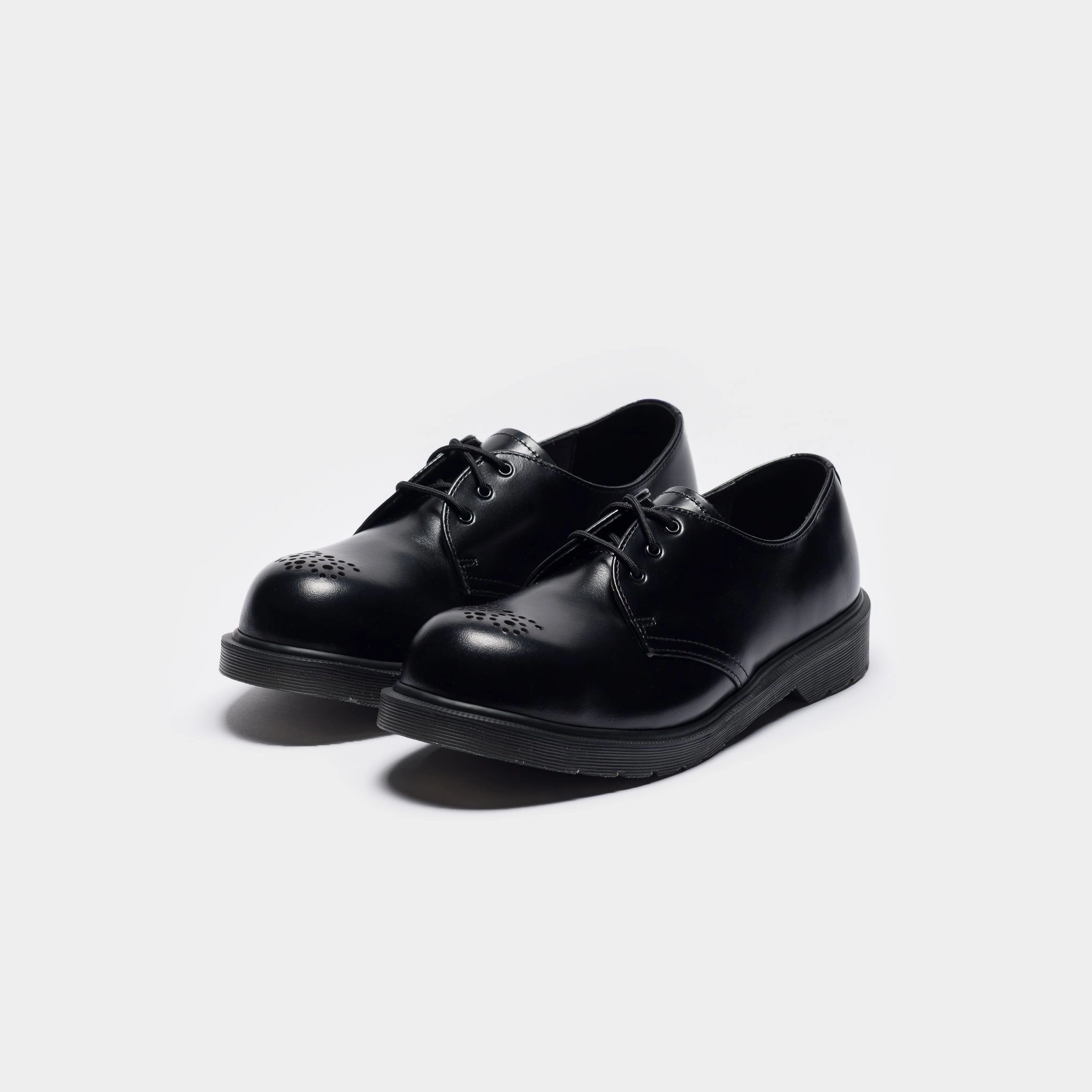 1461 Analine Leather Steel Toe Derby in Black 3989 Brogue Shoes