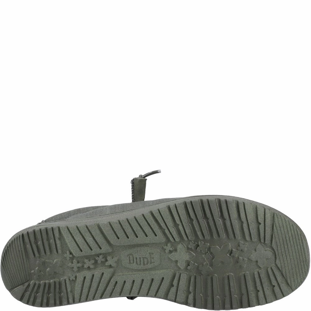 HEYDUDE Wally Stretch Canvas Shoes Casual Goth Shoes