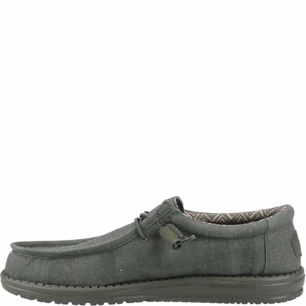 Shoes Leather Casual HEYDUDE Wally Stretch Canvas Shoes