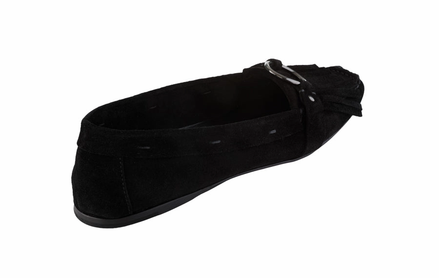 Bb Ring Black Chunky Heeled Loafers