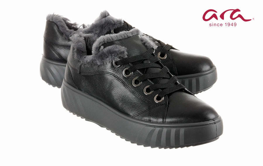 Ara Bunny Black Full Brogue Derby