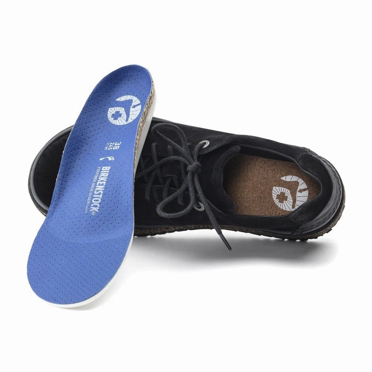 Zerøgrand Wfa Plain Toe Oxfords Birkenstock Women's Honnef Low Black Suede