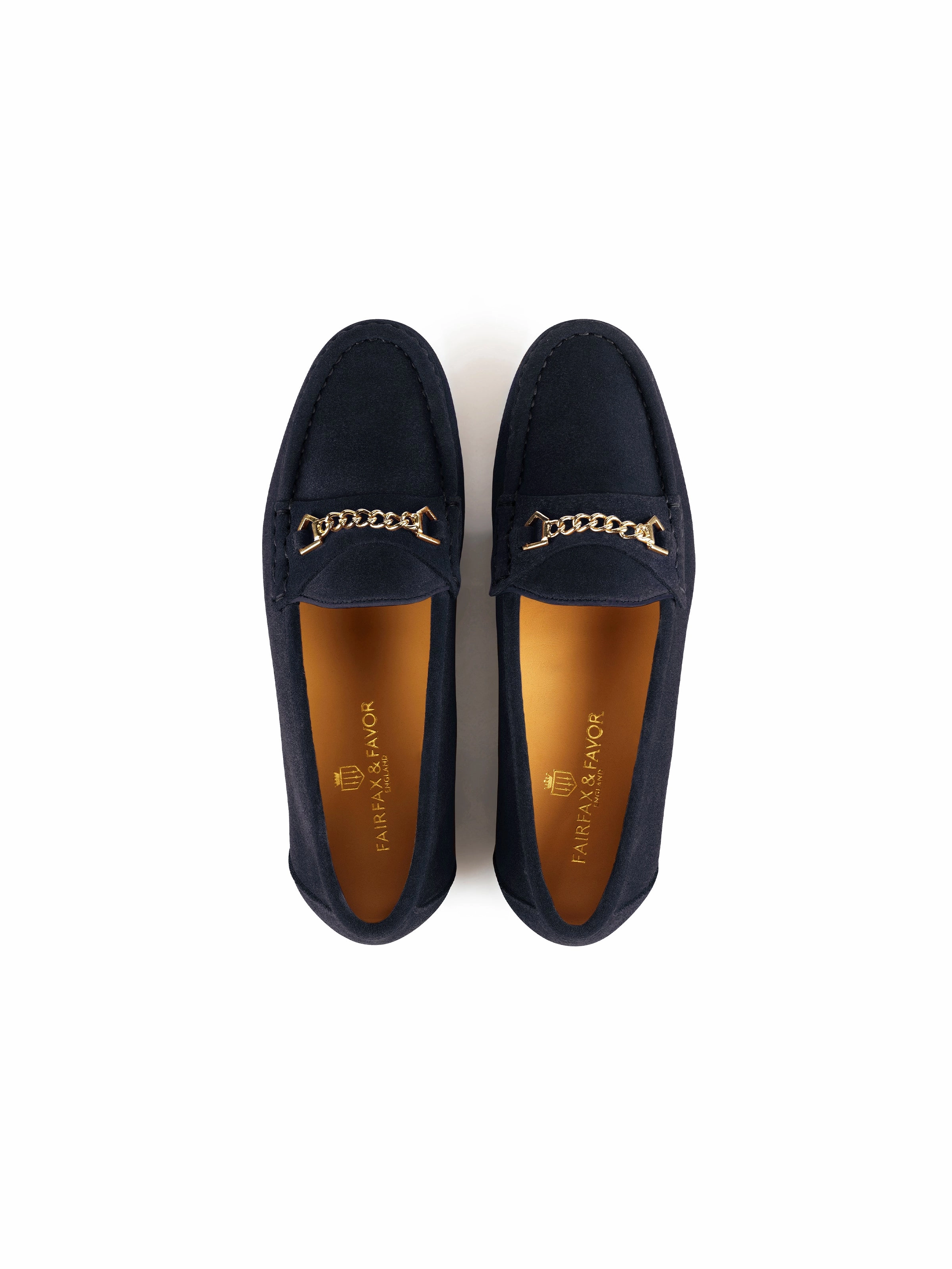 Apsley - Navy Blue Suede Summer Walk Loafers