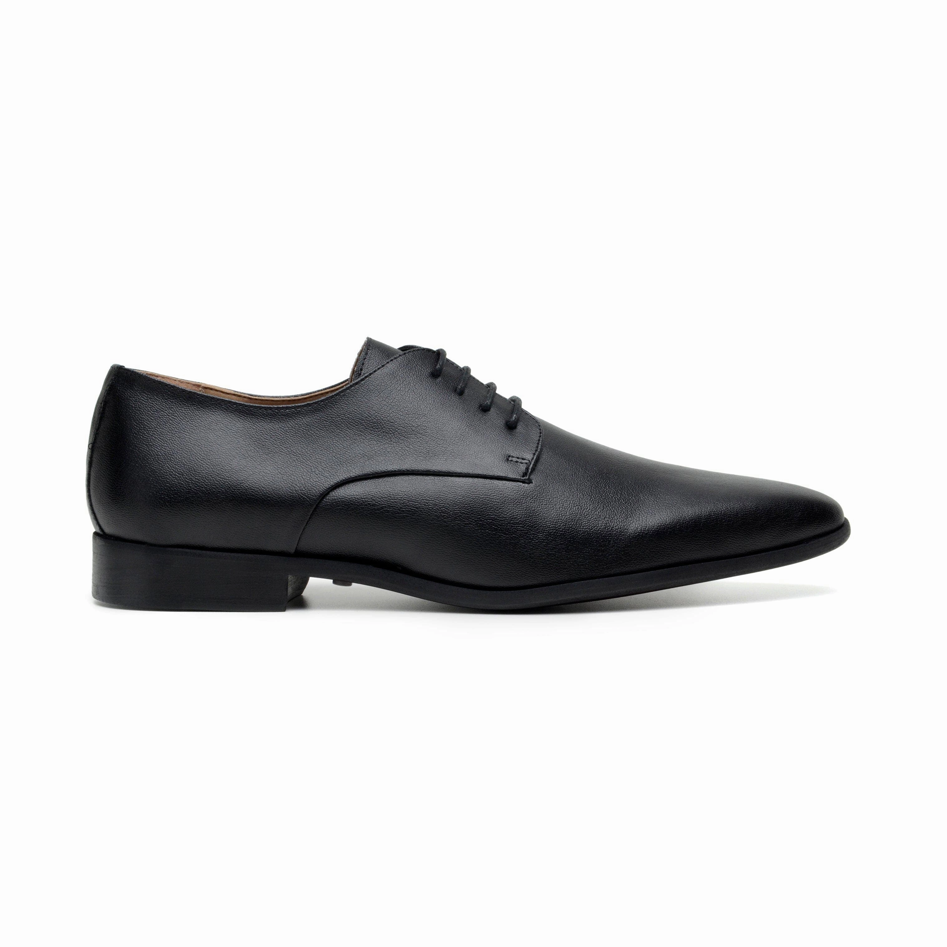 'Nero' Men's corn-leather  Derby shoe by Zette Shoes - matte black Knee High Tennis Shoes