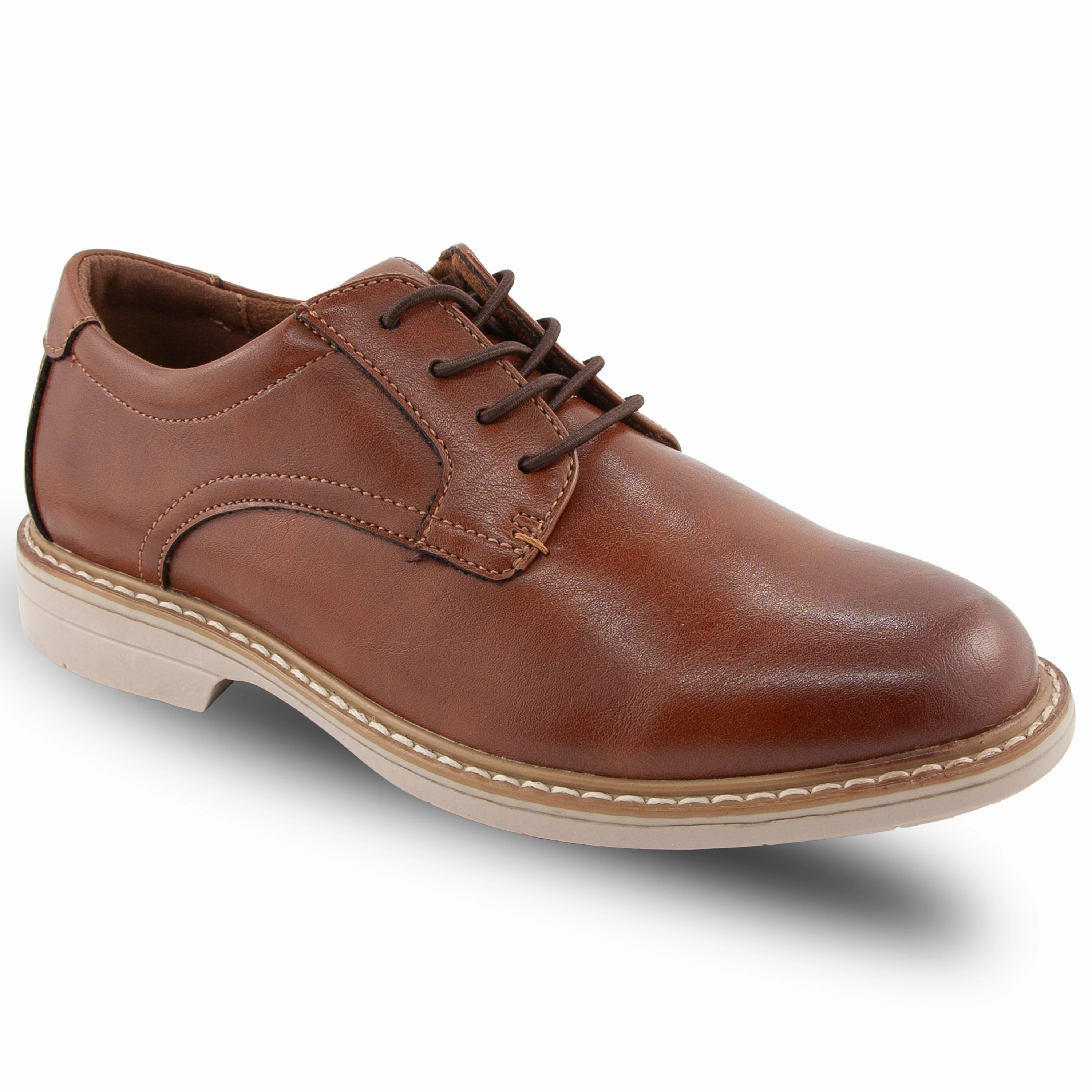 Kids' Belmont Jr. in Cognac Untcked Oxford Wrinkle Free