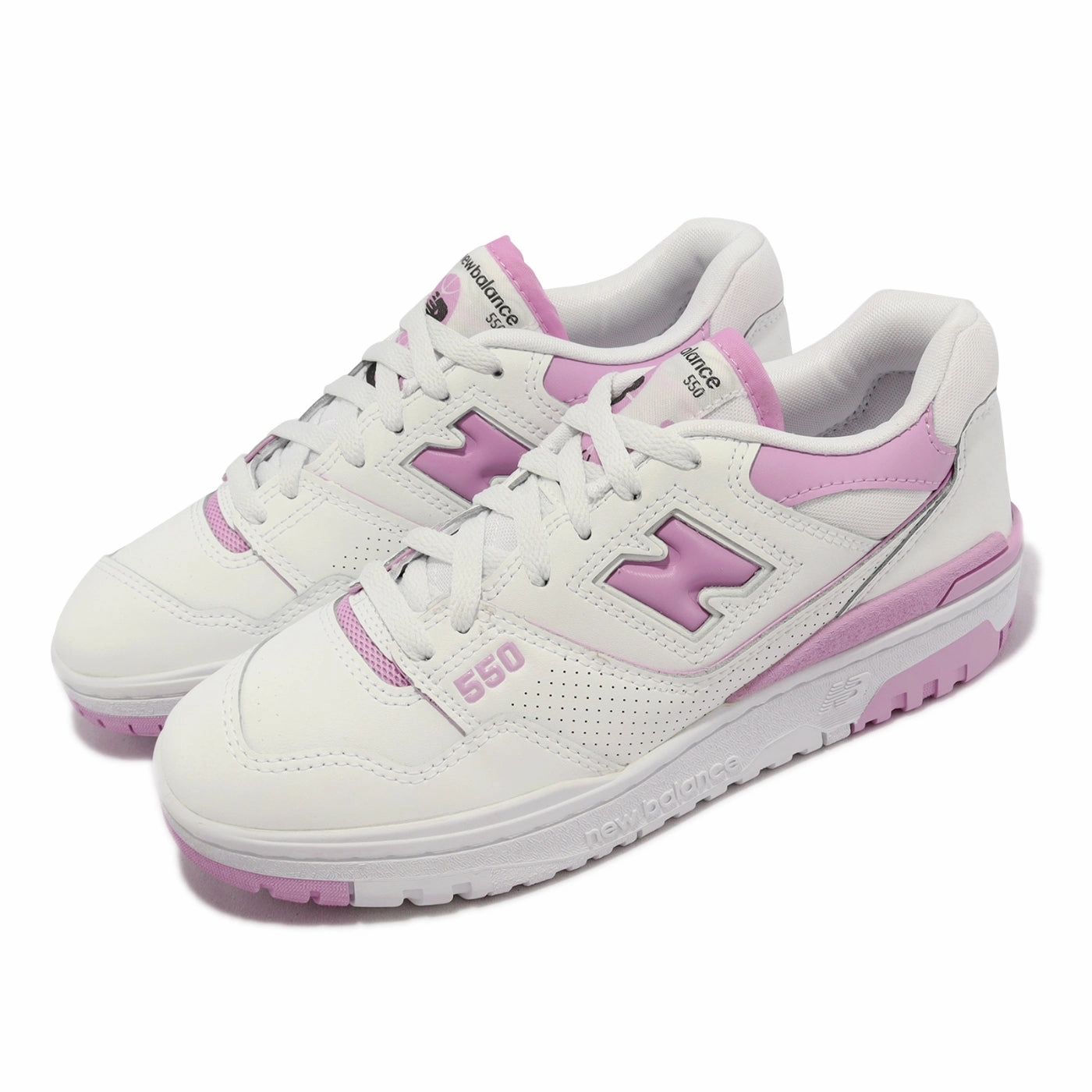 Carolina Basketball Shoes New Balance 550 White Bubblegum Pink (Women'S)