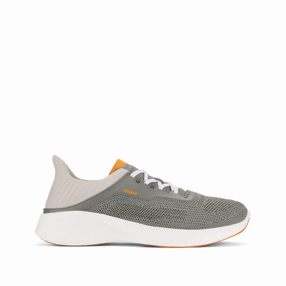 OluKai Men's Island Hopper Mesh Sneaker in Storm Grey Trainer Shoes Uk