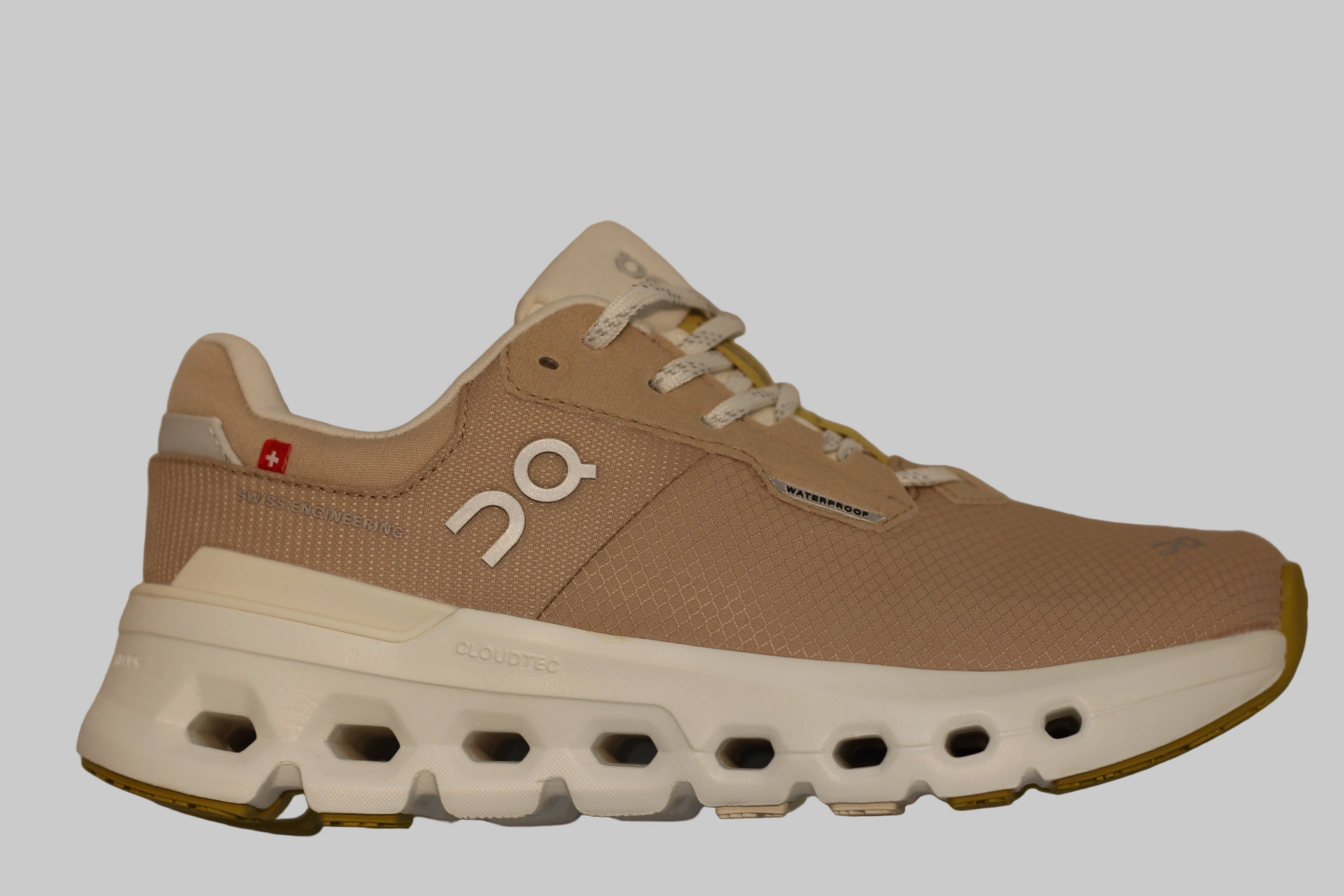 Vapormax Running Shoes Womens Cloudrunner2 Waterproof Sneaker - Sand/Dew Recycled Polyester