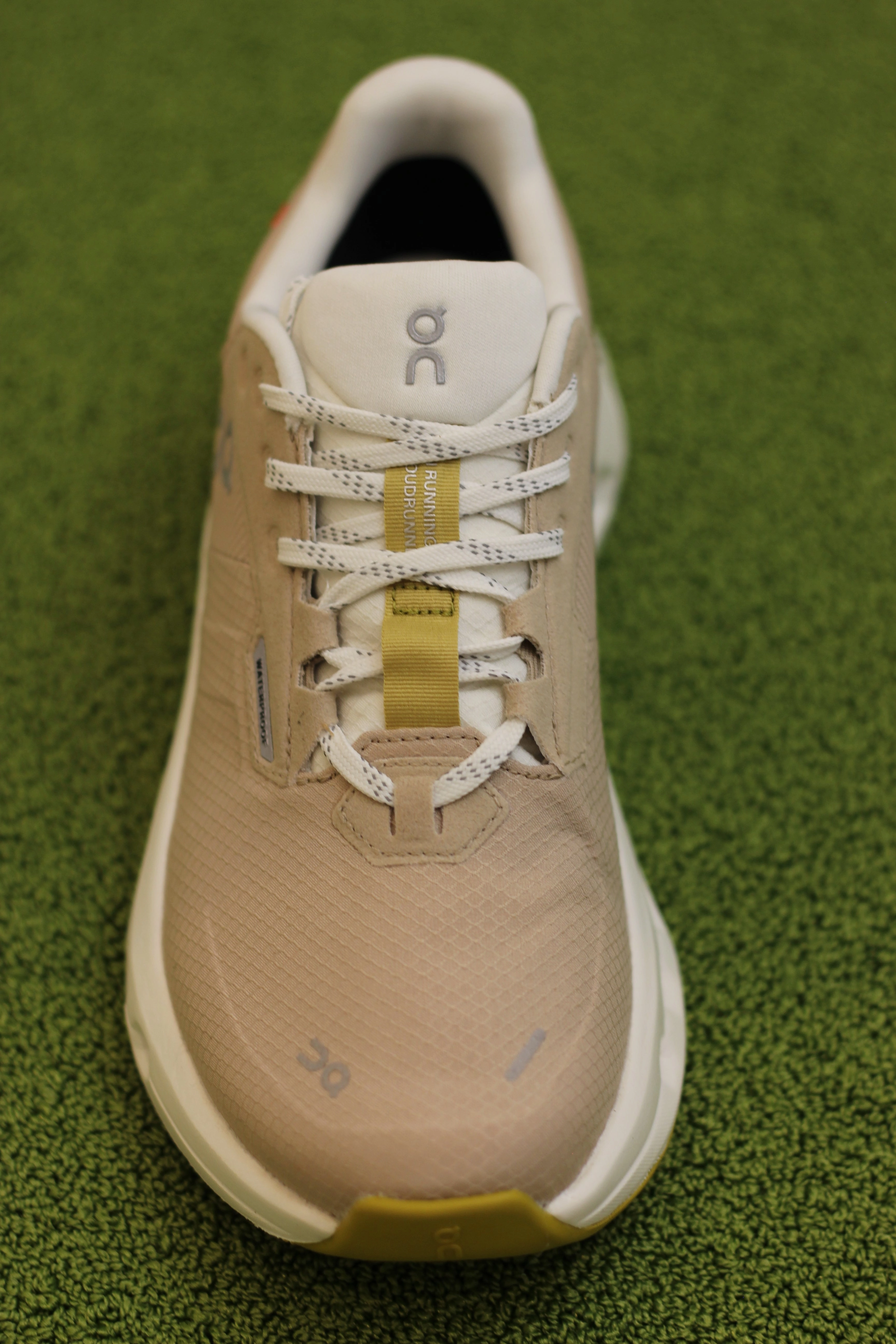 Lightweight Running Shoe Womens Cloudrunner2 Waterproof Sneaker - Sand/Dew Recycled Polyester