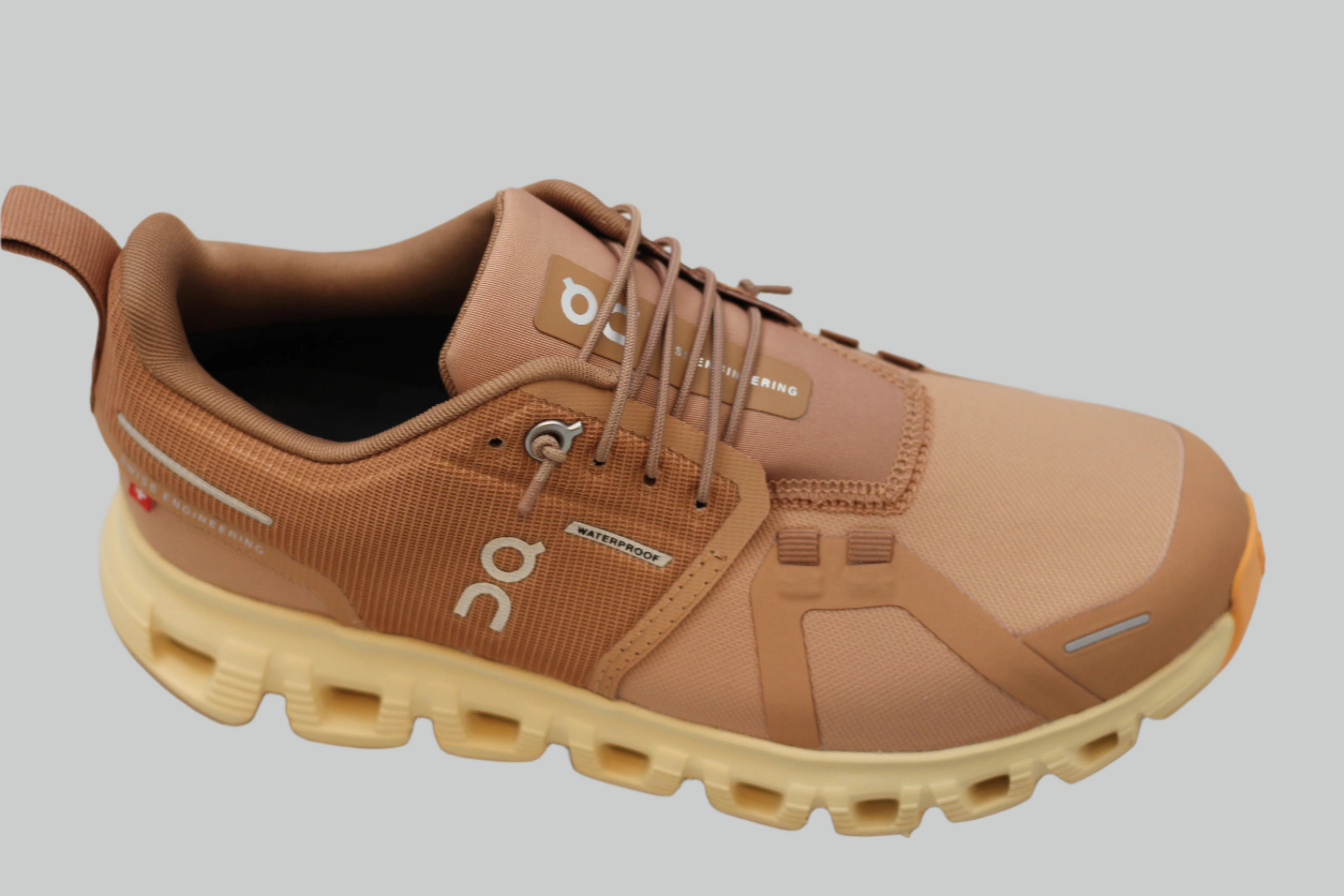 Womens Cloud6 Waterproof Sneaker -Sandstone Synthetic Trail Running Shoes Sale