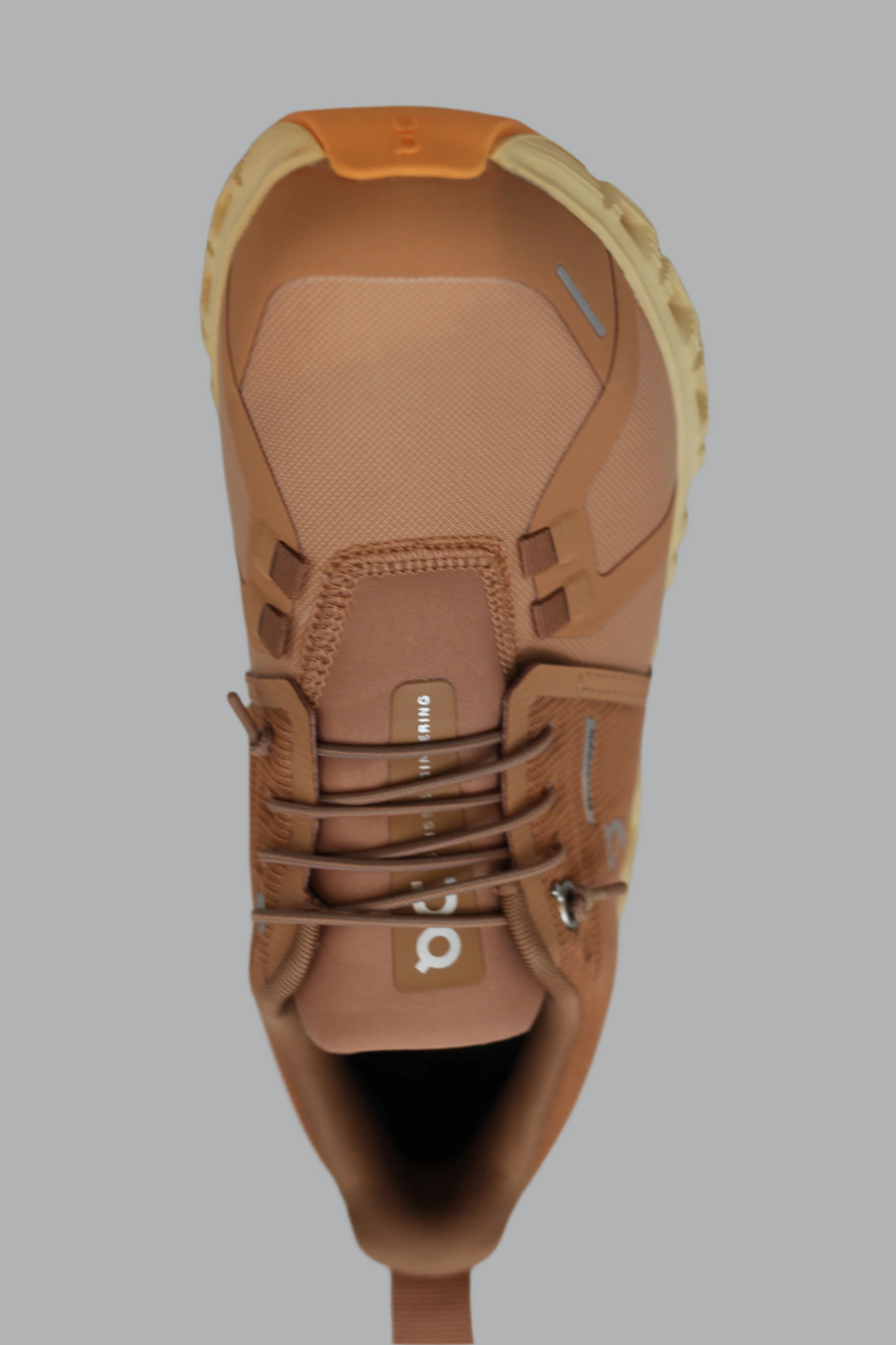 Running Shoes Flat Wide Feet Womens Cloud6 Waterproof Sneaker -Sandstone Synthetic