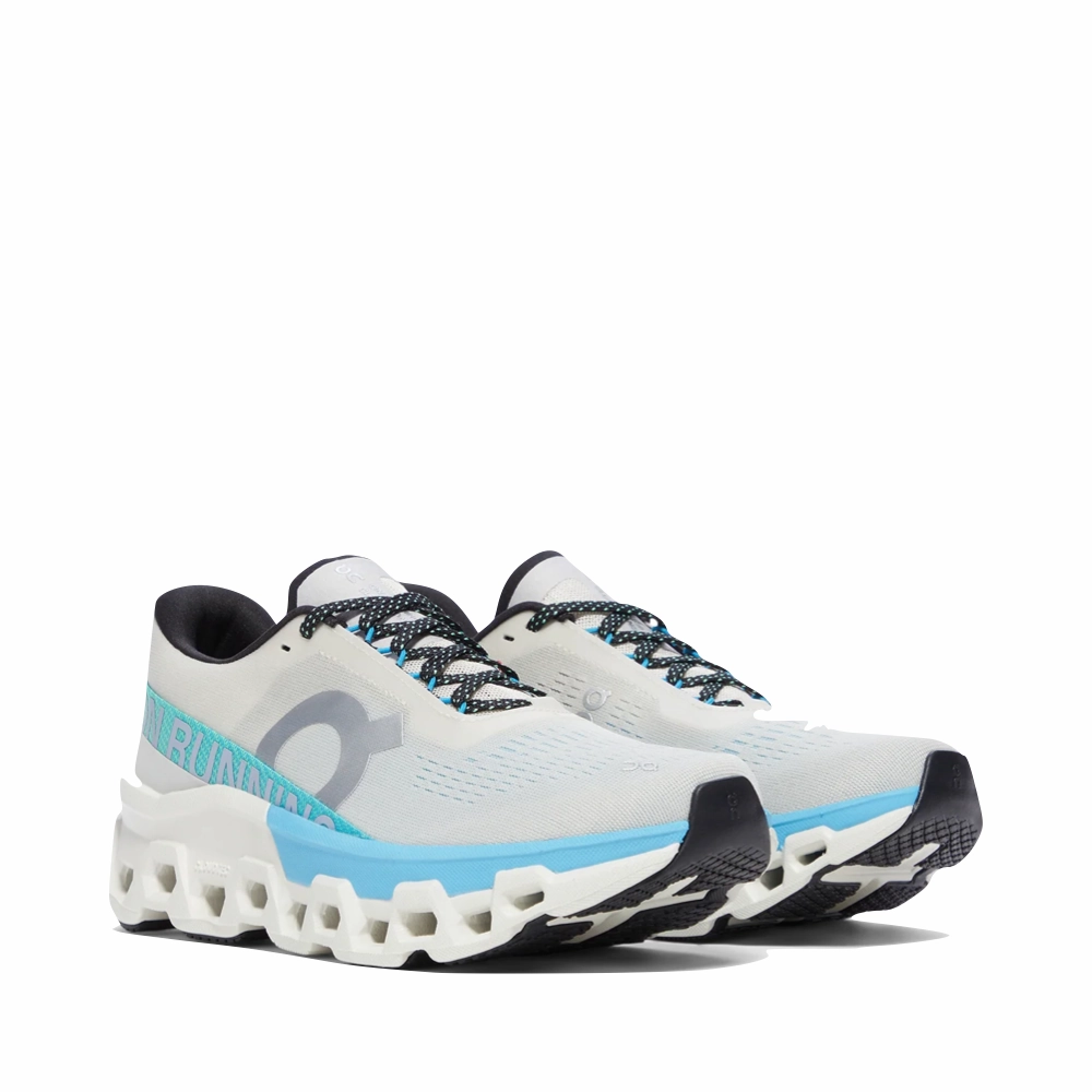 Best On Running Shoes For Daily Training On Women's Cloudmonster 2 Sneaker in Cream/Horizon Blue