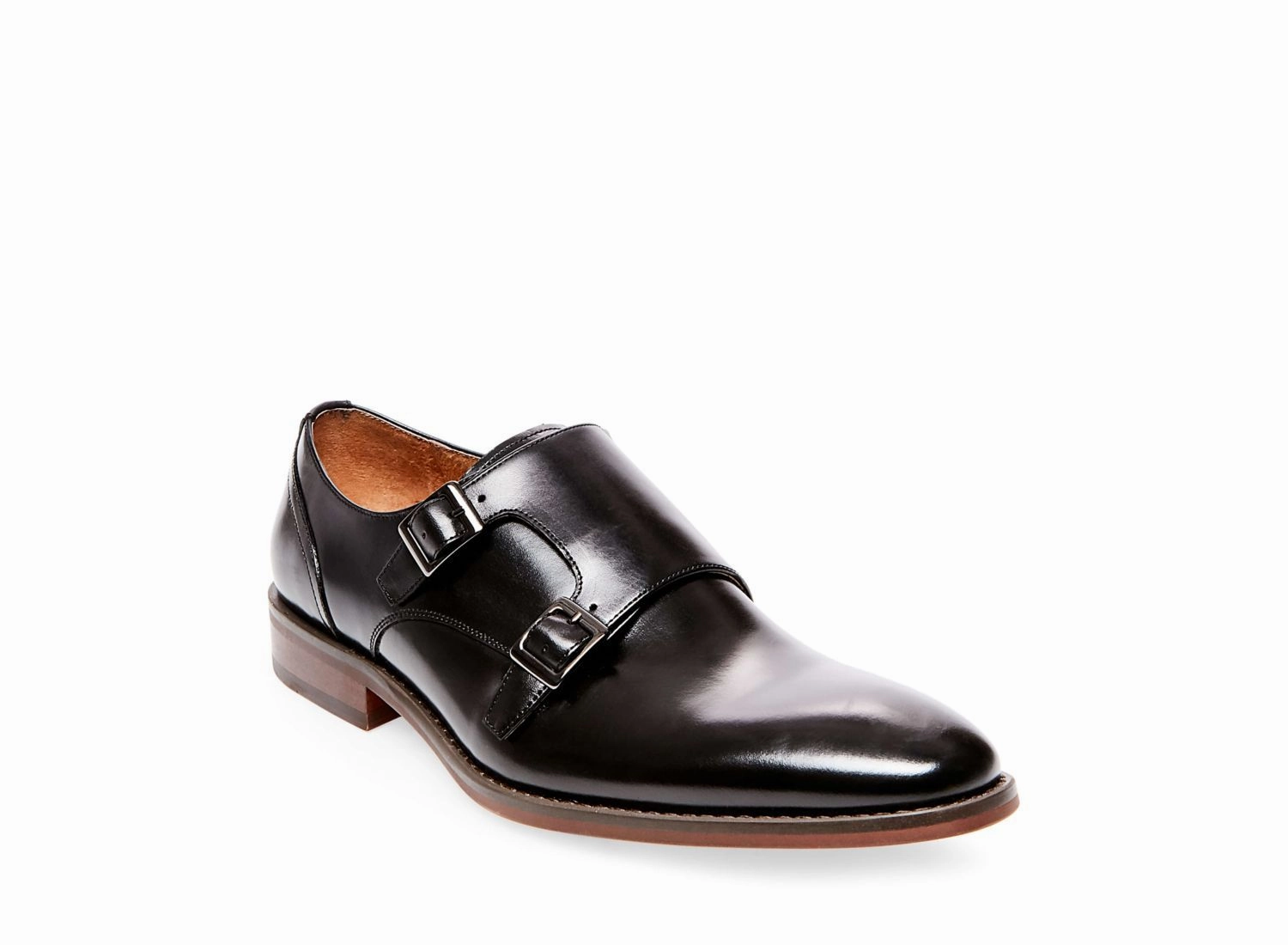 Silver Platform Brogues ELVIN BLACK LEATHER