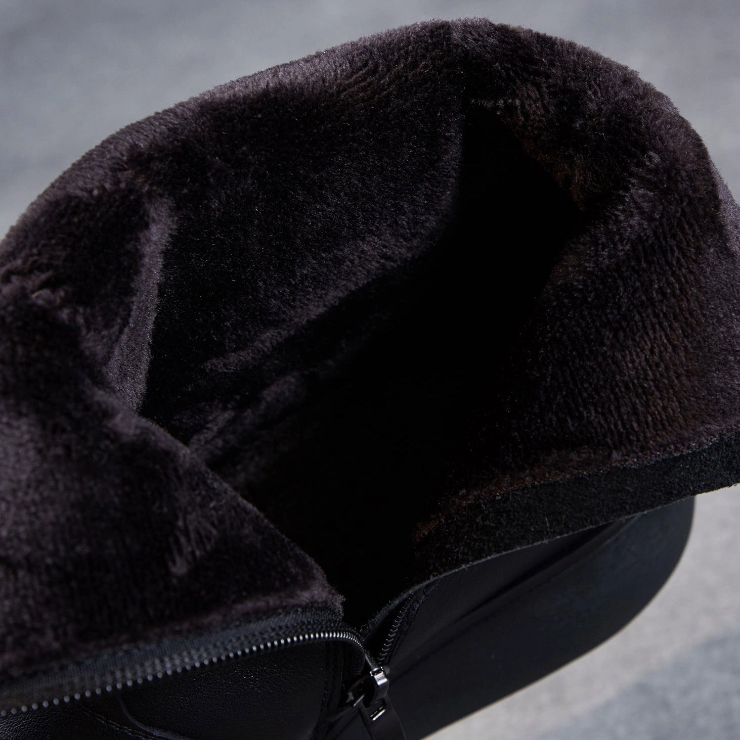 Women's Winter Plain Quilted Leather Snow Boots Snow Boots Fuzzy